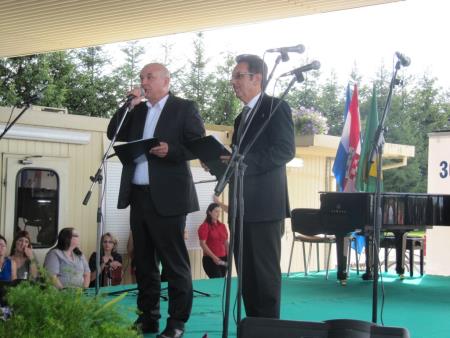 Prireditev ob vstopu Hrvaške v EU na mejnem prehodu Gibina 51